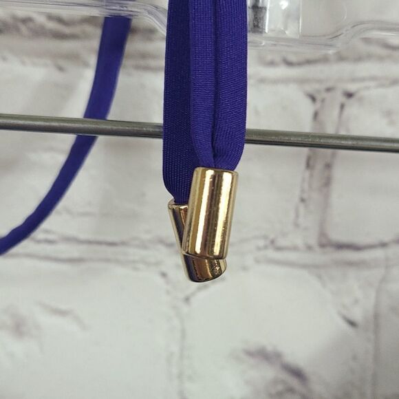 Laundry Shelli Segal Sapphire Blue Halter Laser Cut Tankini Cheeky Swim Suit Sm - Picture 12 of 16